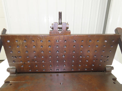 CNC Milling Machine Fixture Table 29.75"x11.75" Flip Up Threaded Jig Plate
