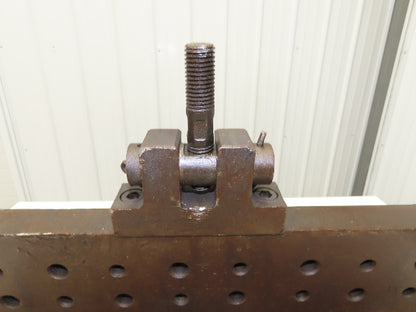 CNC Milling Machine Fixture Table 29.75"x11.75" Flip Up Threaded Jig Plate