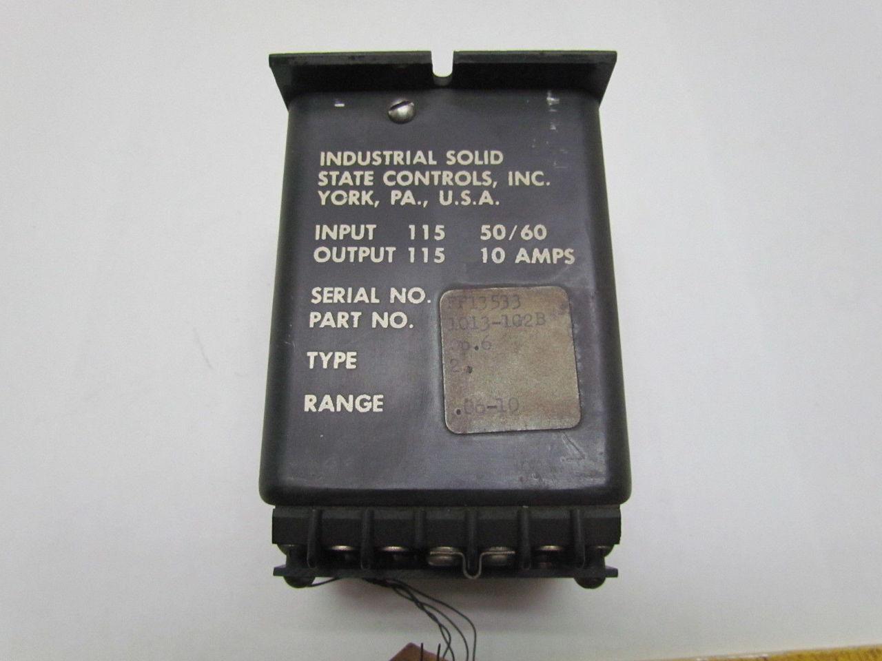 ISSC Industrial Solid State Controls 1013-1G2B Timer Delay Relay
