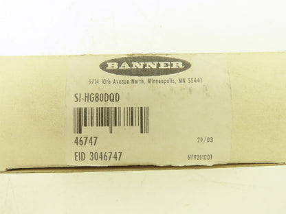 Banner SI-HG80DQD Hinge Safety Interlock Switch Zinc Die cast