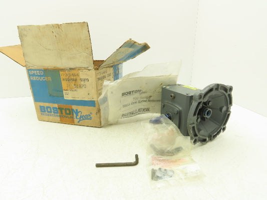 Boston Gear F713-5-B5-G Worm Gearbox 5:1 Reducer 1Hp 350rpm LH 56C-Face