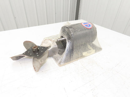 Baldor M3104 AC Electric Fan Motor 0.33Hp 1725rpm 230/460VAC 3Ph 56C 34F06-884