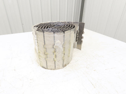 System Plast SSE 805-K 750 7.5" Stainless TableTop Straight Conveyor Chain 10'