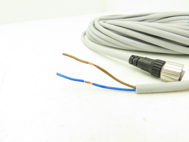 Omron XS2F-D421-JA0-A DC Power Cable M12 4-Pole Connector 2-Wire 10M Length