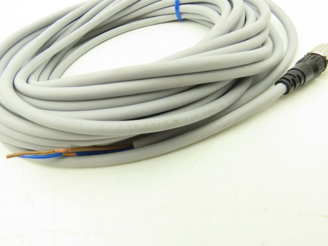 Omron XS2F-D421-JA0-A DC Power Cable M12 4-Pole Connector 2-Wire 10M Length