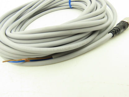 Omron XS2F-D421-JA0-A DC Power Cable M12 4-Pole Connector 2-Wire 10M Length