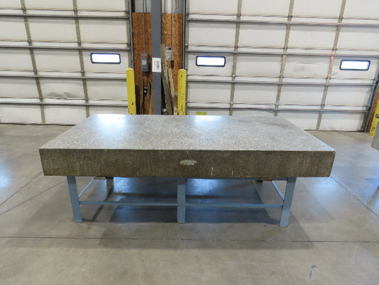 Challenger Granite Surface Inspection Plate Table 96x48x10" Grade B Type 8x4'