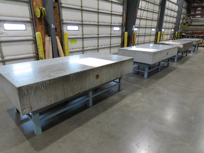 Rock of Ages Granite Surface Inspection Plate Table 96x48x14" Grade B Type 8x4'