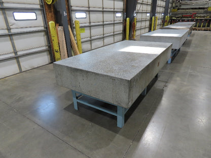 Rock of Ages Granite Surface Inspection Plate Table 96x48x14" Grade B Type 8x4'
