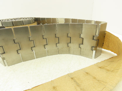 Rexnord SSC 812-K400 Opti-Plus 4" Stainless TableTop Straight Conveyor Chain 10'