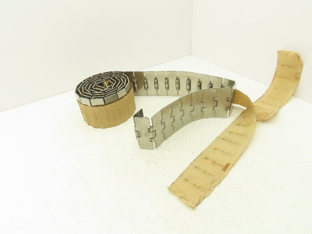 Rexnord SSC 812-K400 Opti-Plus 4" Stainless TableTop Straight Conveyor Chain 10'