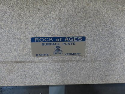 Rock of Ages Granite Surface Inspection Plate Table 96x48x14" Grade B Type 8x4'