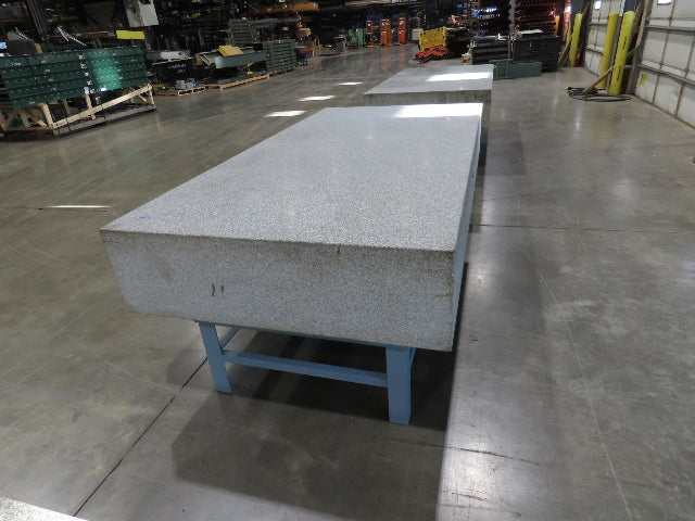 Rock of Ages Granite Surface Inspection Plate Table 96x48x14" Grade B Type 8x4'