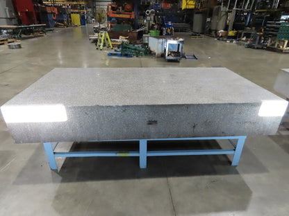 Rock of Ages Granite Surface Inspection Plate Table 96x48x14" Grade B Type 8x4'