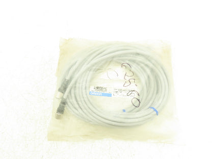 Omron XS2F-D421-GA0-A DC Power Cable M12 4-Pole Connector 2-Wire 5M Lot of 2