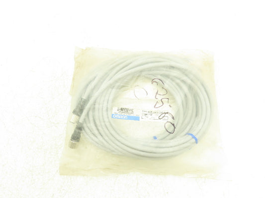 Omron XS2F-D421-GA0-A DC Power Cable M12 4-Pole Connector 2-Wire 5M Lot of 2