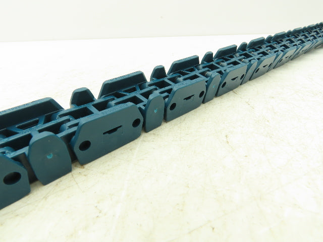 MCC Rexnord RRR 1000-28 Raised Rib Rail Track 28mm Mattop Conveyor Chain 10'L