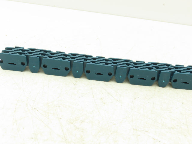 MCC Rexnord RRR 1000-28 Raised Rib Rail Track 28mm Mattop Conveyor Chain 10'L