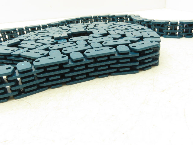 MCC Rexnord RRR 1000-28 Raised Rib Rail Track 28mm Mattop Conveyor Chain 10'L