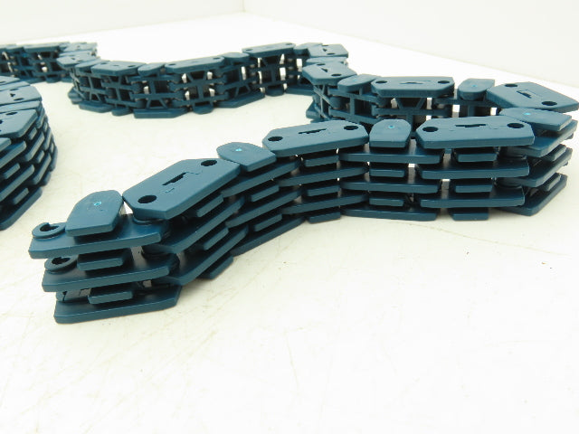 MCC Rexnord RRR 1000-28 Raised Rib Rail Track 28mm Mattop Conveyor Chain 10'L