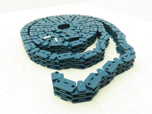MCC Rexnord RRR 1000-28 Raised Rib Rail Track 28mm Mattop Conveyor Chain 10'L