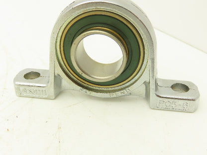 AMI MUP005 Pillow Block Bearing Stainless Sealed w/Locking Collar 25mm Bore Dia