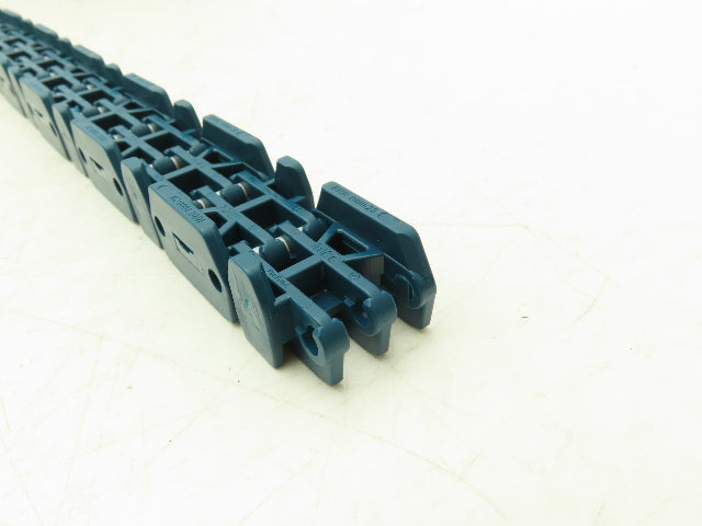 MCC Rexnord RRR 1000-28 Raised Rib Rail Track 28mm Mattop Conveyor Chain 9' 1"