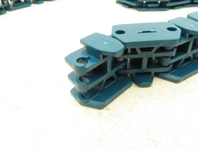 MCC Rexnord RRR 1000-28 Raised Rib Rail Track 28mm Mattop Conveyor Chain 9' 1"