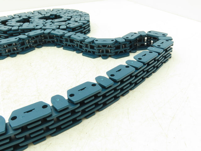 MCC Rexnord RRR 1000-28 Raised Rib Rail Track 28mm Mattop Conveyor Chain 9' 1"