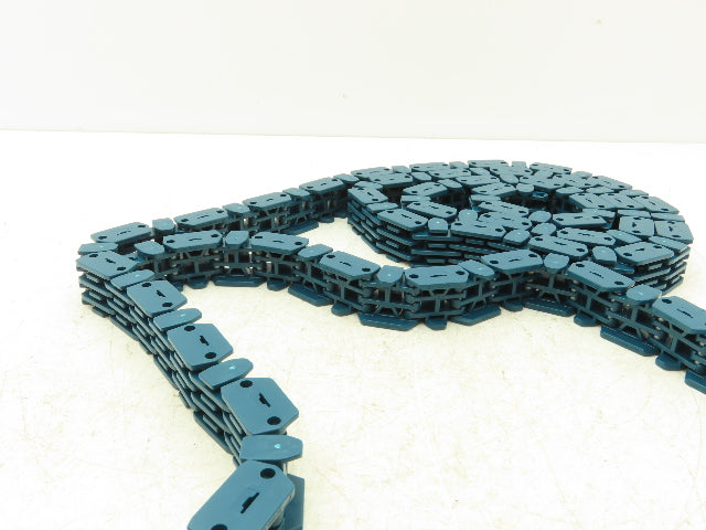 MCC Rexnord RRR 1000-28 Raised Rib Rail Track 28mm Mattop Conveyor Chain 9' 1"
