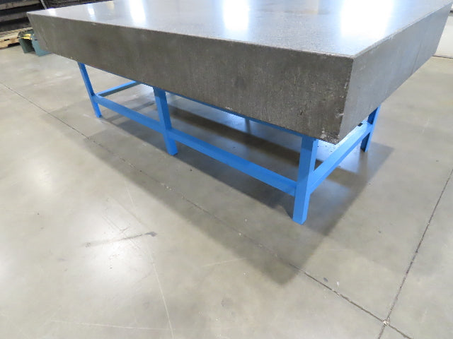 Surface Inspection Granite Plate 96x48x10" Table Grade B Type 8x4' Dark Gray