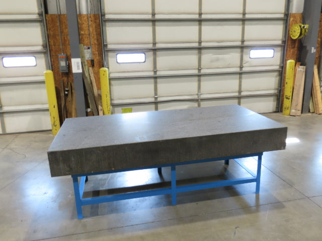 Surface Inspection Granite Plate 96x48x10" Table Grade B Type 8x4' Dark Gray