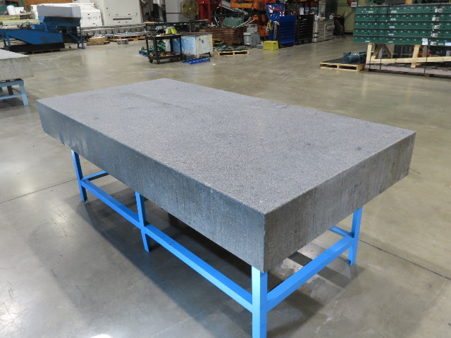 Surface Inspection Granite Plate 96x48x10" Table Grade B Type 8x4' Dark Gray