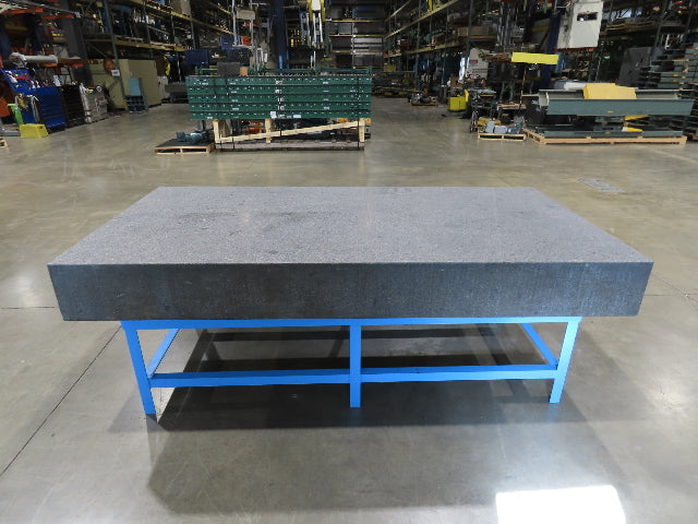 Surface Inspection Granite Plate 96x48x10" Table Grade B Type 8x4' Dark Gray