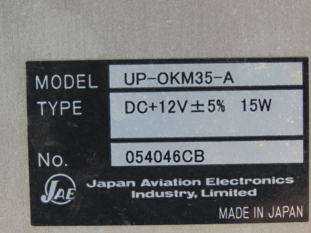 Okuma OSP-P100 HMI Operator Control Touch Panel Monitor Assembly UP-OKM35-A