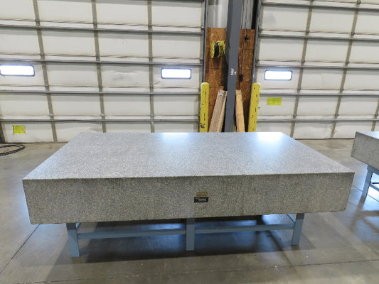 Rock of Ages 4x8' Granite Surface Inspection Plate Table 96x48x14" Layout