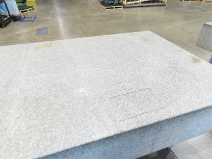 Rock of Ages 4x8' Granite Surface Inspection Plate Table 96x48x14" Grade B Type
