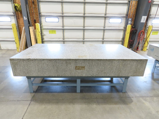 Rock of Ages 4x8' Granite Surface Inspection Plate Table 96x48x14" Grade B Type