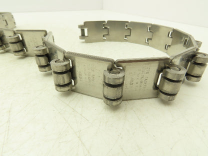 Rexnord SSR 812-K125 Opti-Plus 1.25" Stainless TableTop Conveyor Chain 10'