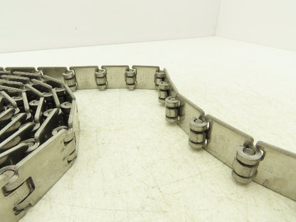 Rexnord SSR 812-K125 Opti-Plus 1.25" Stainless TableTop Conveyor Chain 10'
