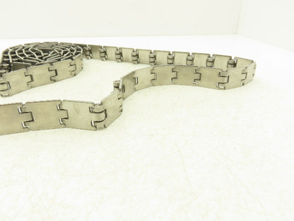Rexnord SSR 812-K125 Opti-Plus 1.25" Stainless TableTop Conveyor Chain 10'