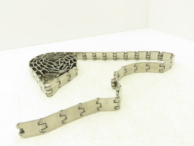 Rexnord SSR 812-K125 Opti-Plus 1.25" Stainless TableTop Conveyor Chain 10'