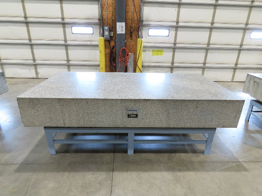 Rock of Ages 4x8' Granite Surface Inspection Plate Table 96x48x14" Grade B Type