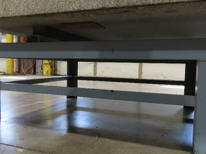 Rock of Ages 4x8' Granite Surface Inspection Plate Table 96x48x14" Grade B Type