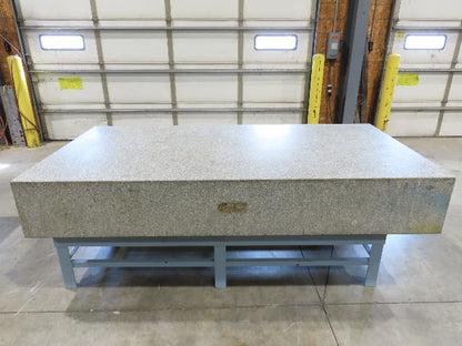 Rock of Ages 4x8' Granite Surface Inspection Plate Table 96x48x14" Grade B Type