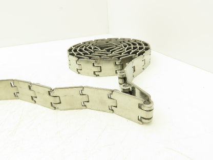 MCC/Rexnord 60S11 SSR812 1.25" Stainless TableTop Conveyor Chain 19' Lot of 2pcs