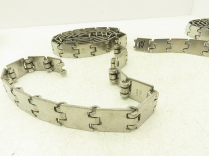 MCC/Rexnord 60S11 SSR812 1.25" Stainless TableTop Conveyor Chain 19' Lot of 2pcs