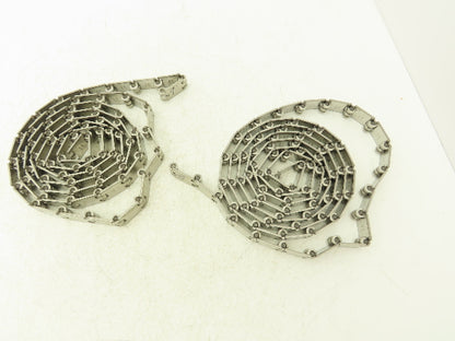 MCC/Rexnord 60S11 SSR812 1.25" Stainless TableTop Conveyor Chain 19' Lot of 2pcs