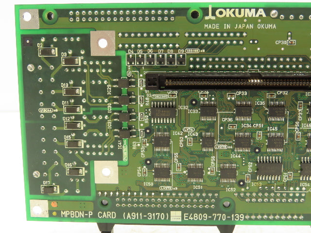 Okuma E4809-770-139 MPBDN-P Card Printed Circuit Control Board PCB A911-3170