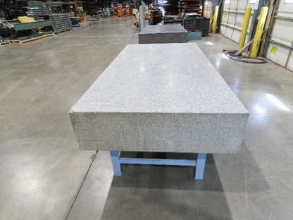 Rock of Ages 4x8' Granite Surface Inspection Plate Table 96x48x14" Grade B Type